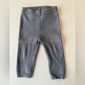 Kids Knit Leggings - Dark Gray